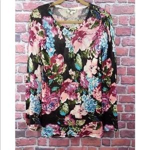 Show Me Your MuMu floral bell sleeve tunic